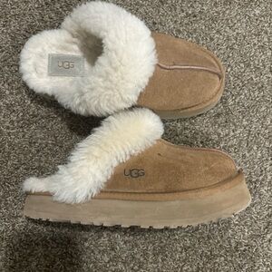 UGG Chestnut Shearling Slip-Ons